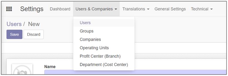 Groups setting