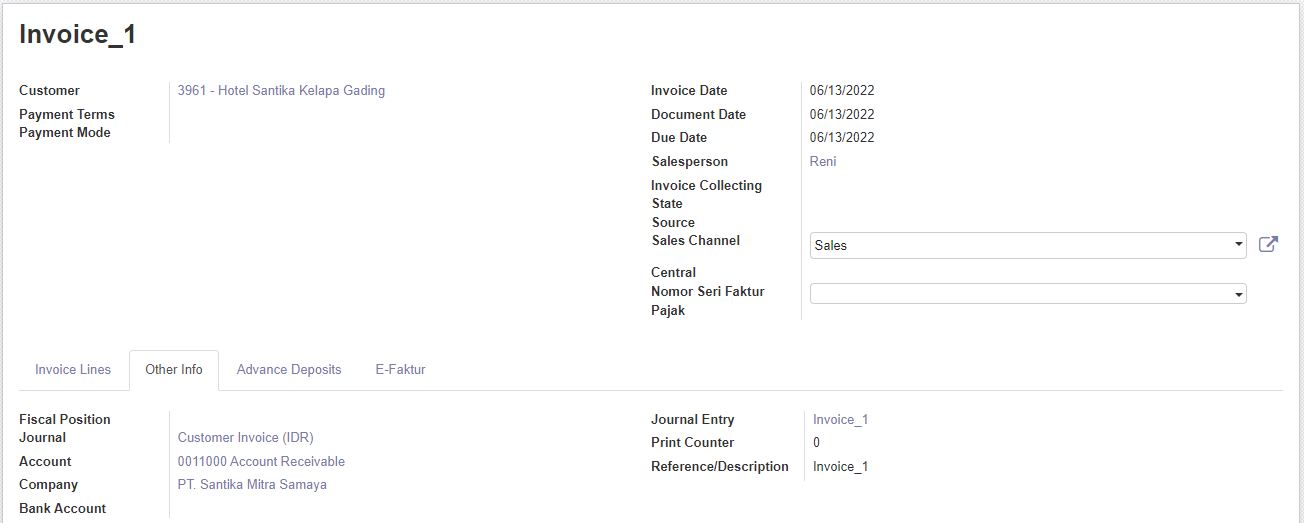 Import Invoice using Excel sequence 2